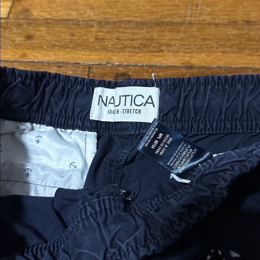 Nautica Dark Blue Jogger-Stretch Pants - Picture 2 of 5